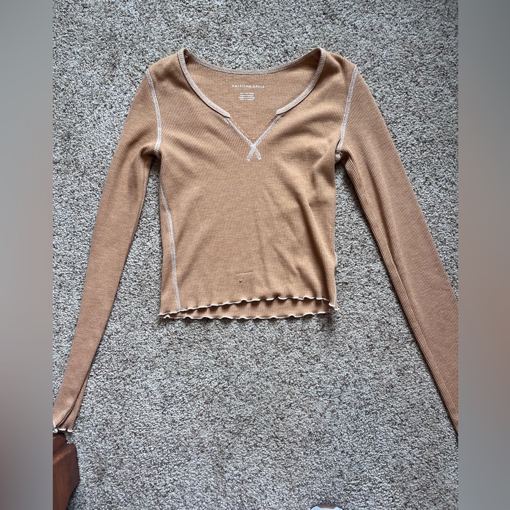 Yellow American eagle long sleeve (mustard yellow)